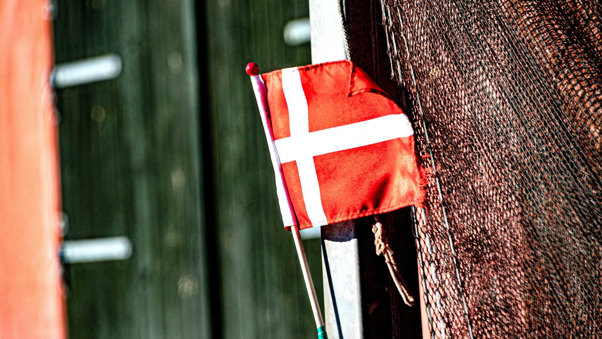 red and white striped flag